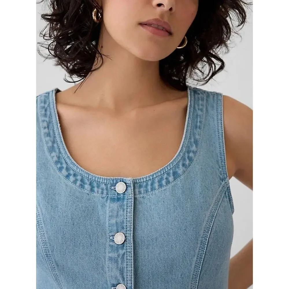 NWT Sz Large Gap Heritage Denim Mini Dress - Picture 3 of 7